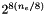 $2^{8(n_e/8)}$